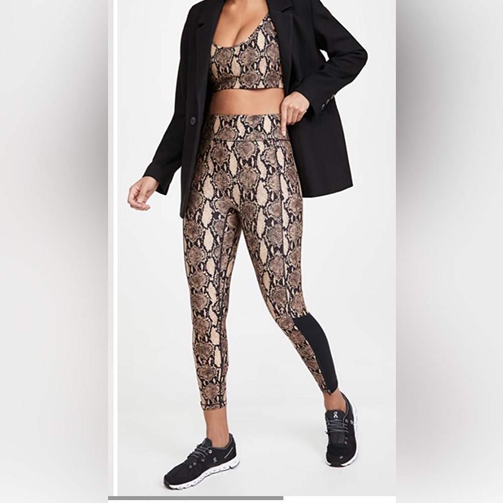 NWOT BANDIER x A.L.C. Leggings Python and Black Sz M